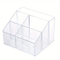 Transparent Desktop Pen Holder Storage Box for Students