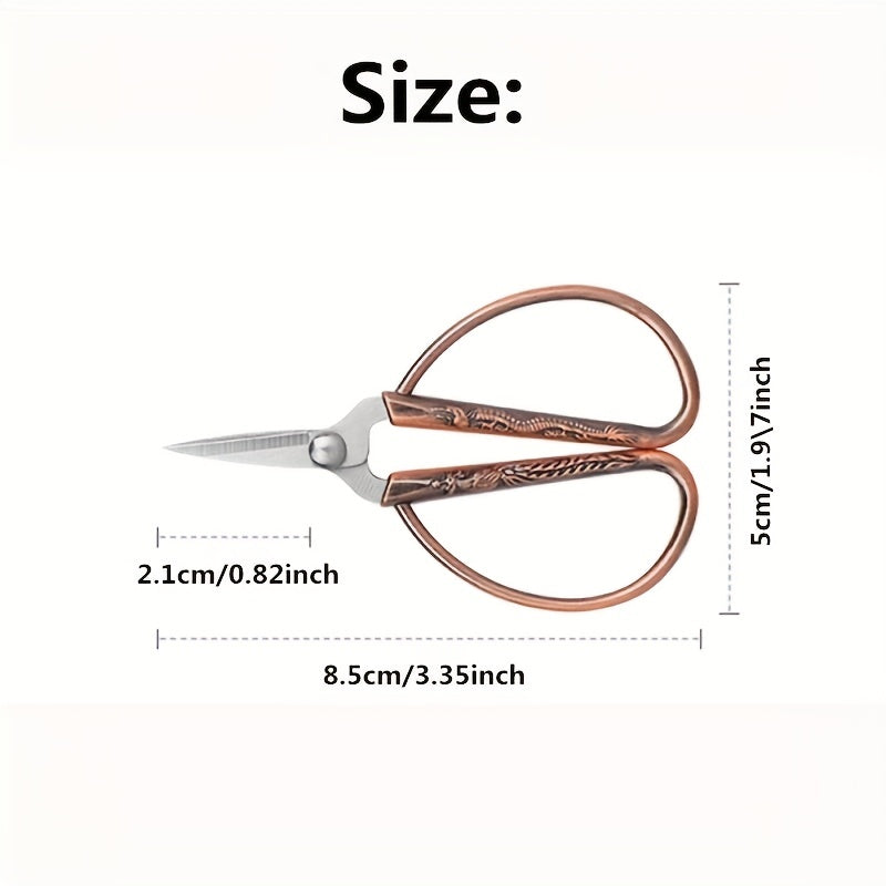 Retro Stainless Steel Tailor Sewing Scissors Fabric Needlework Cutter