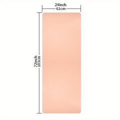 Monochrome Yoga Mat Non Slip Cushion 183x61 for Pilates & Yoga