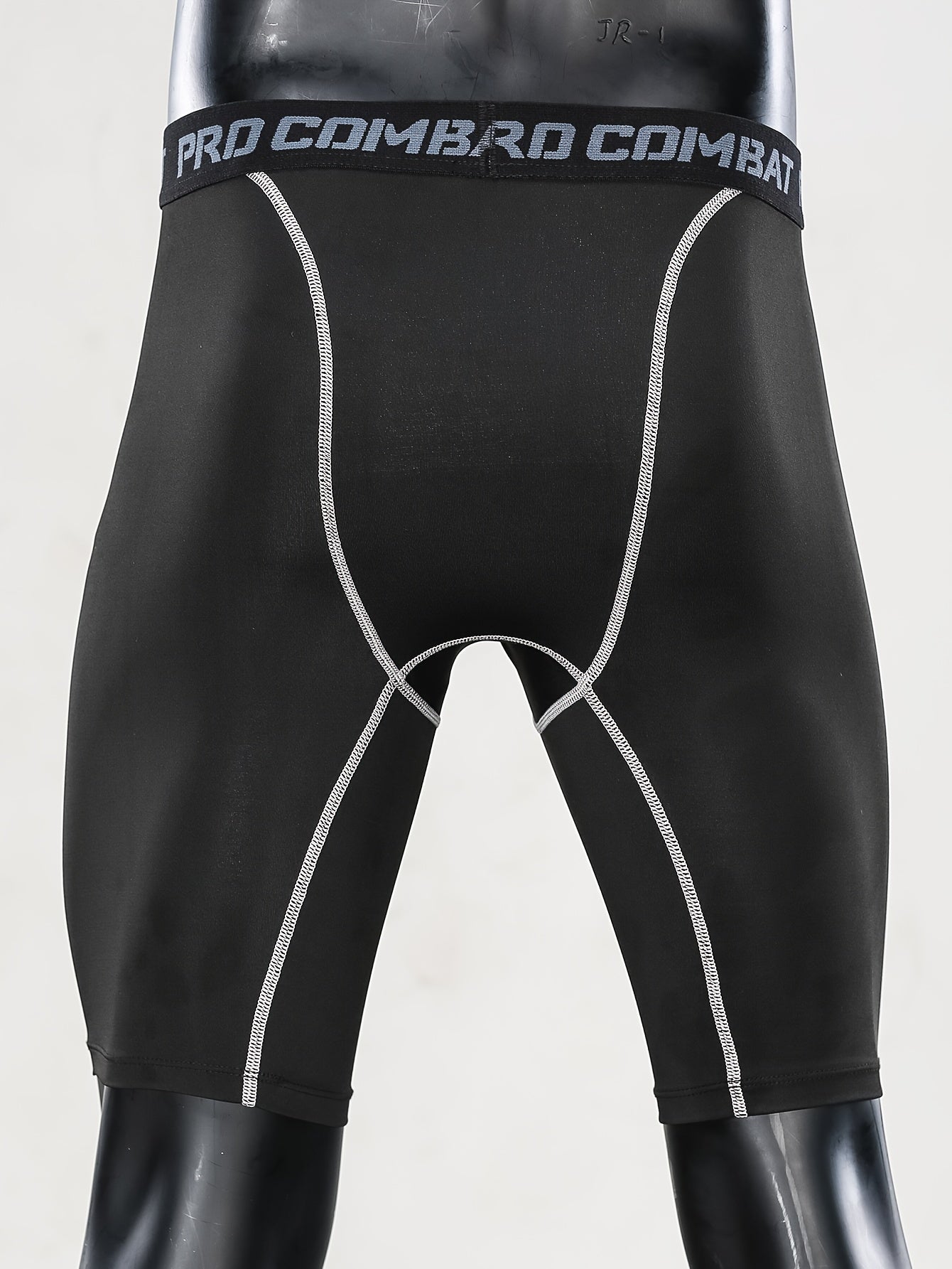 Men's Solid Compression Shorts High Stretch Active Bottom