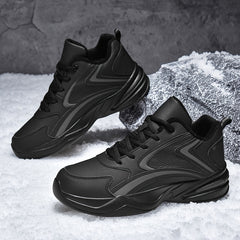 PLUS SIZE Men's Solid Basketball Shoes Comfy Breathable Non Slip Shock Absorptio