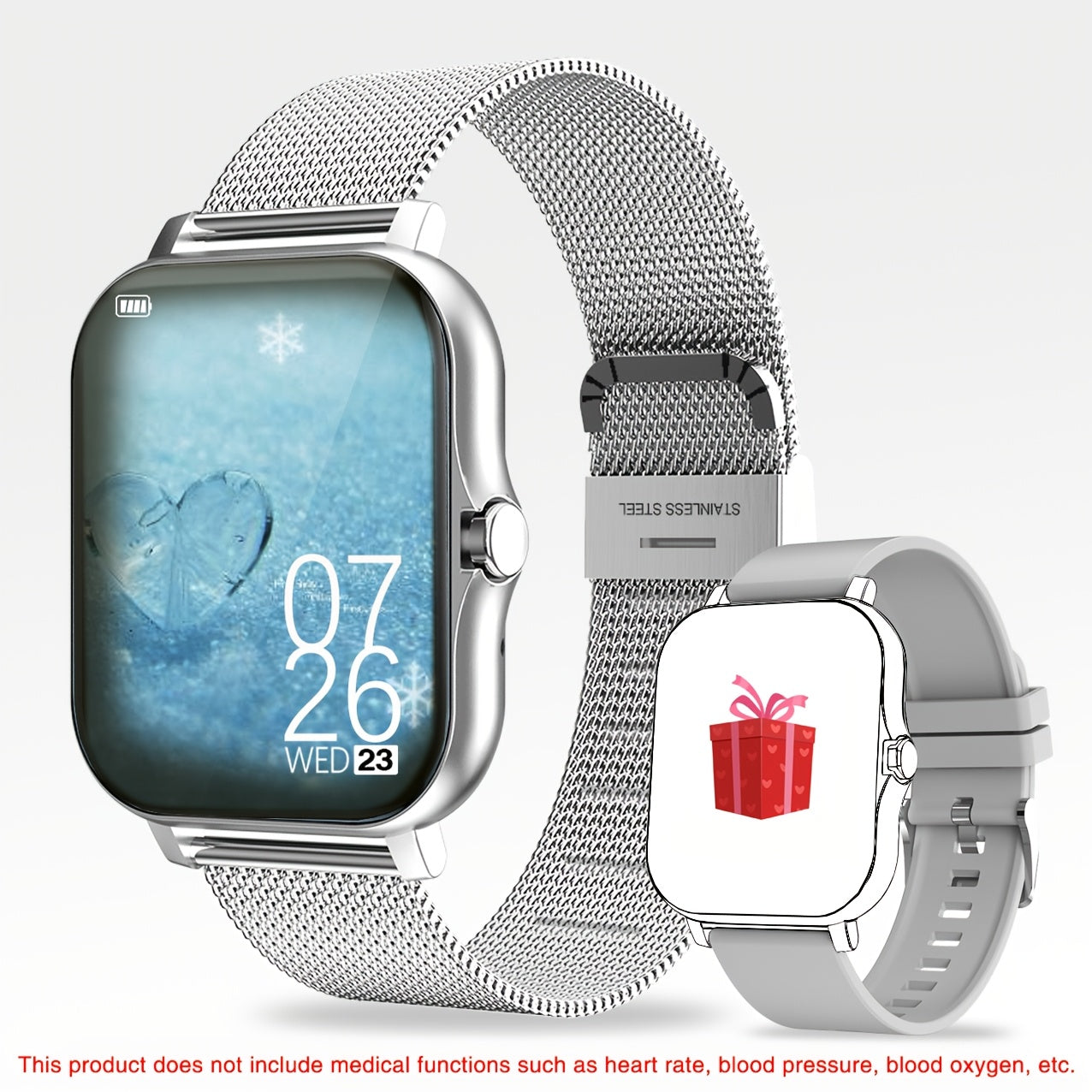 Smart Watch with Wireless Calling Long Sitting Reminder