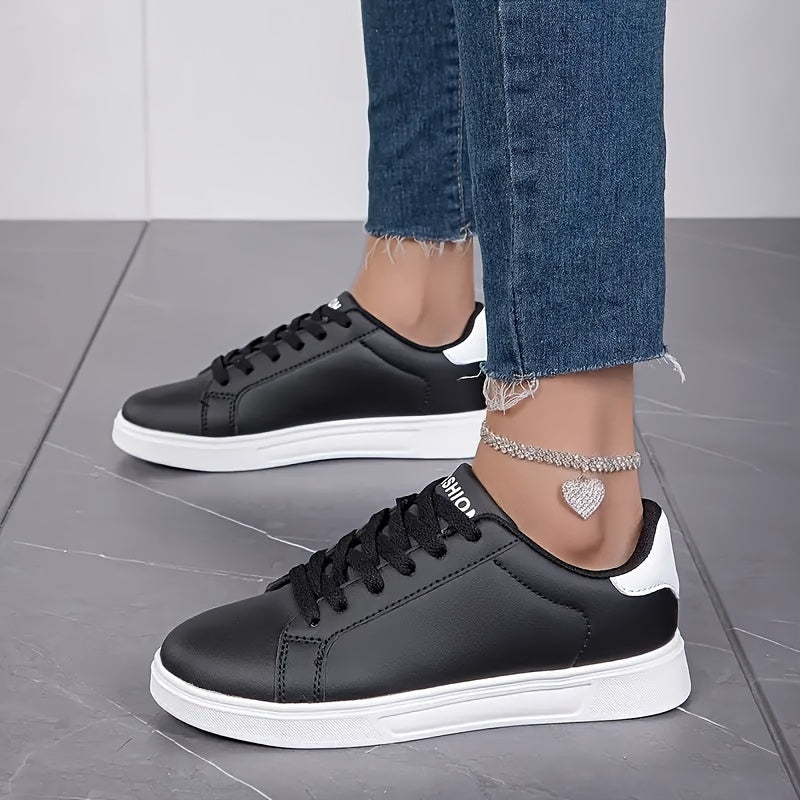 Lightweight Flat Skate Shoes Non Slip Round Toe Sneakers