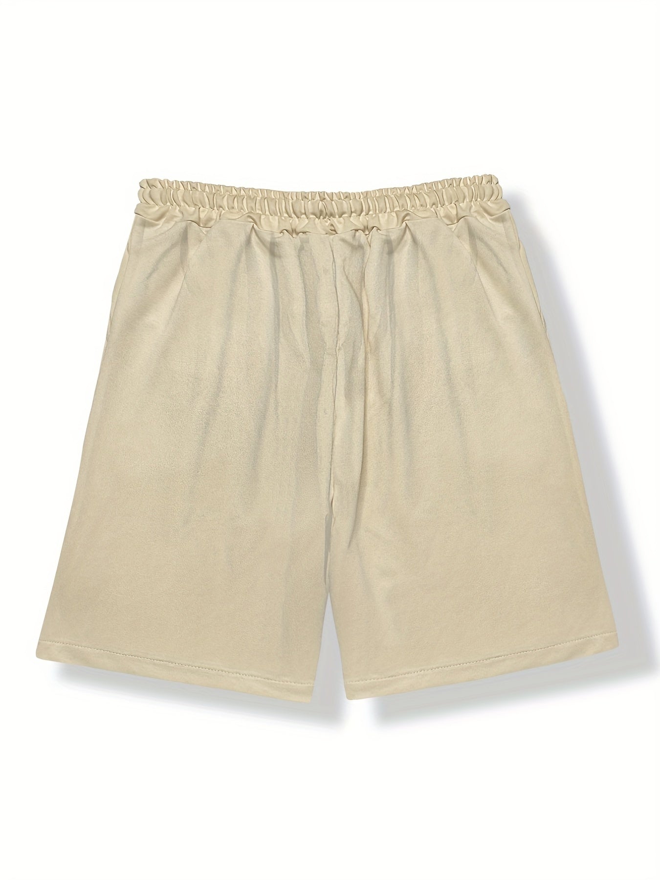 Graphic Print Solid Casual Stretch Shorts for Men
