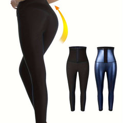 High Waist Sauna Sweat Pants Tummy Control Yoga Leggings Women's Activewear