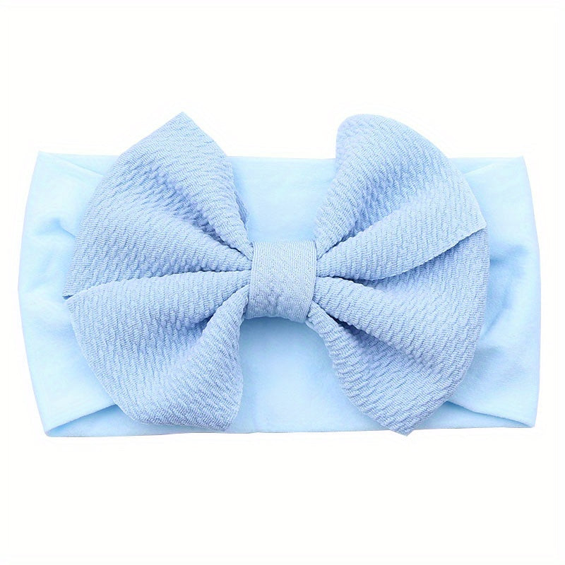 Elastic Bow Wide Brim Headband for Baby Girls