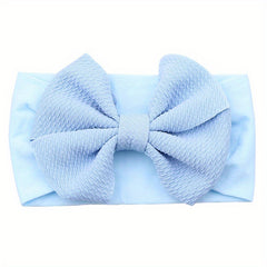 Elastic Bow Wide Brim Headband for Baby Girls
