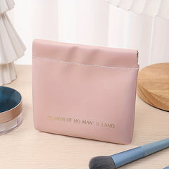 Waterproof Self-closing Cosmetic Bag for Women