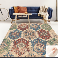 Fluffy Faux Wool Area Rug Vintage Bohemian Carpet Living Room Bedroom