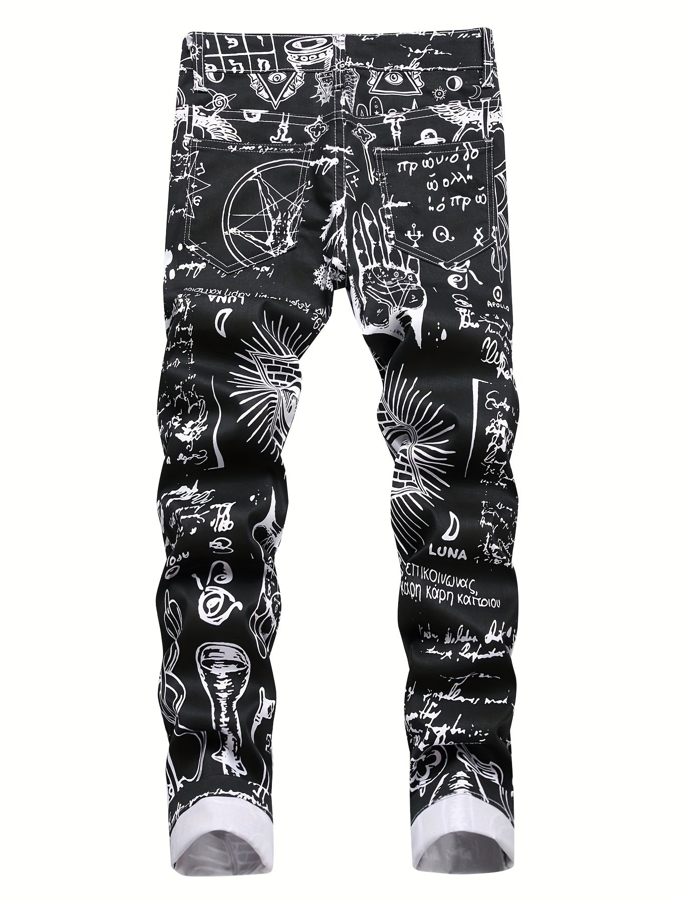 Children's Wild Style Active Long Pants Colorful Graphic Jeans Summer Kids