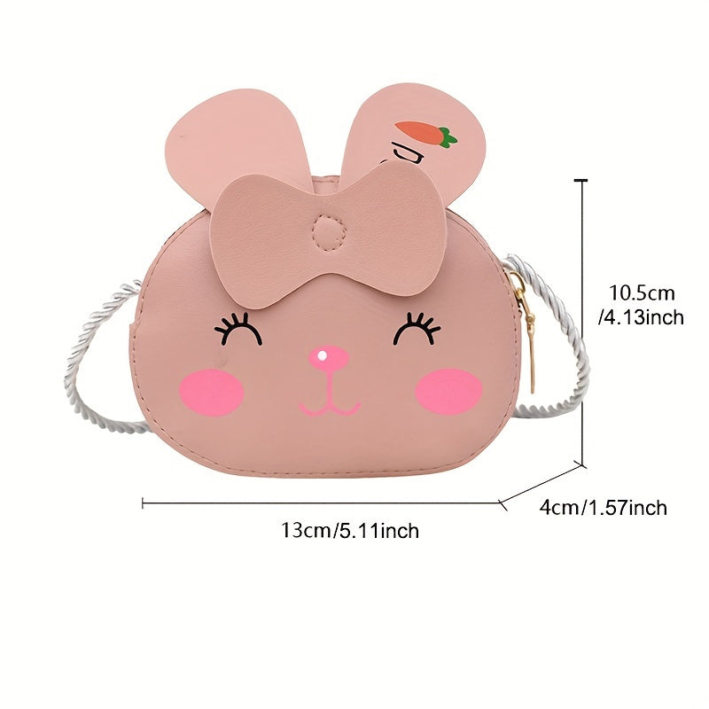 Easter Bunny Makeup Bag Purse For Girls Zipper Rabbit Bag