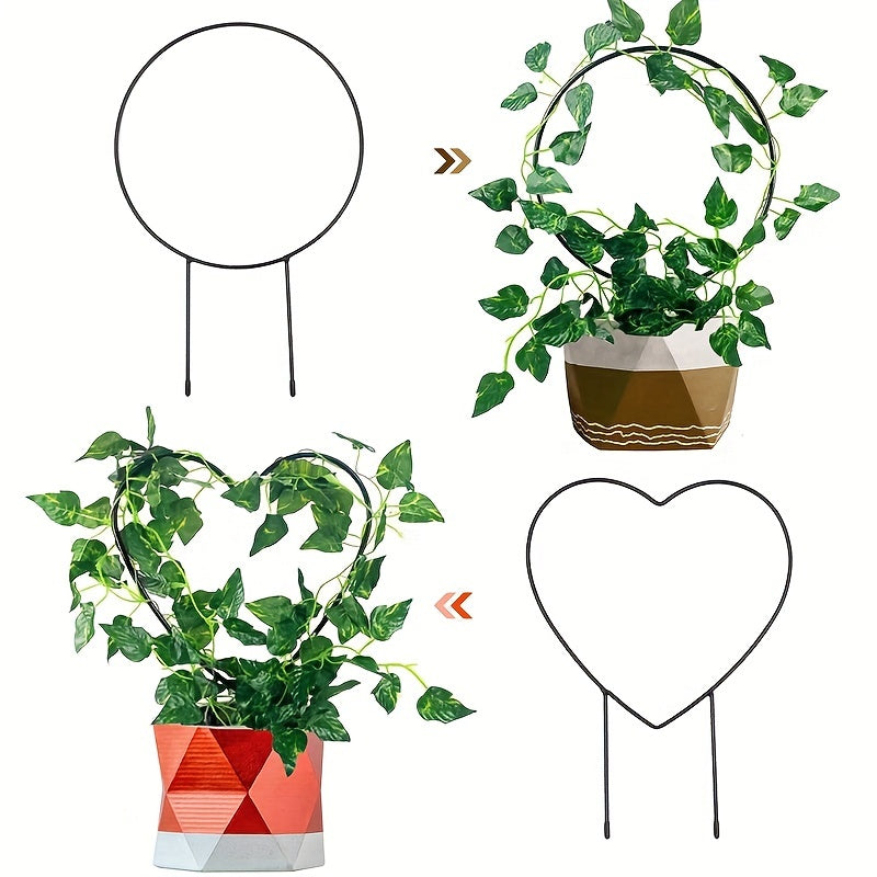 3pcs Plant Climbing Frame Green Plant Support Rack Potted Flower Frame