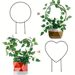 3pcs Plant Climbing Frame Green Plant Support Rack Potted Flower Frame