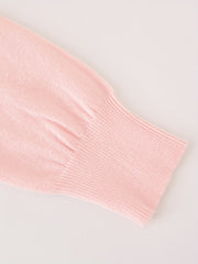 Girls' Thin Knit Cardigan Long Sleeve V Neck Sweater