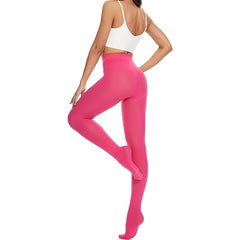 3 Pack High Waist Opaque Elastic Tights Slim Pantyhose