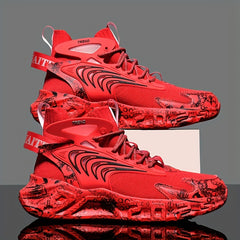 Men's Lace-up Sneakers Athletic Shoes Running Basketball Gym