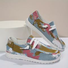Women's Printed Canvas Shoes Lightweight Comfortable Sports Shoes