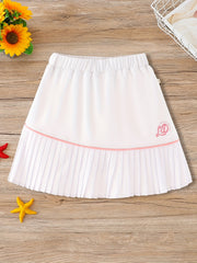 Girls Activewear Skort Pleated Tennis Golf Skorts Athletic High Waisted
