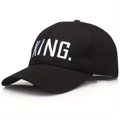 Embroidered King Queen Snapback Cap Lightweight Hip Hop Sun Hat
