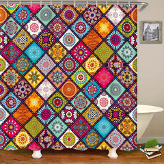Bohemian Style Shower Curtain 72x72