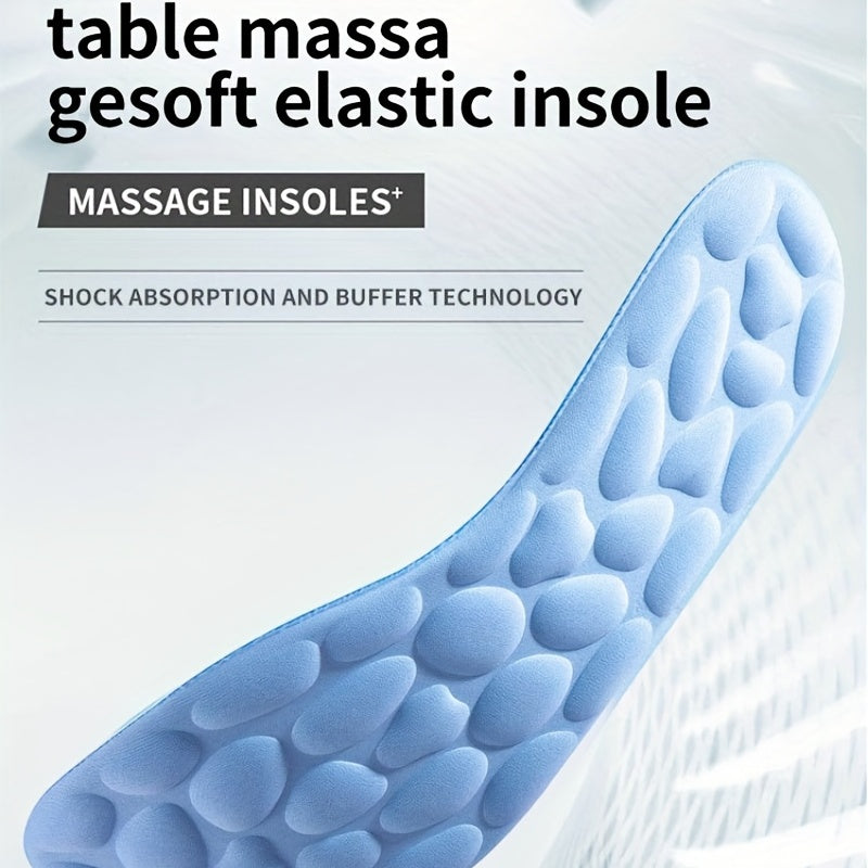 1pair 5D Massage Memory Foam Insoles Sport Running Insoles