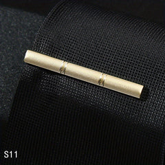 Men's Business Striped Matte Tie Clip High end Tie Clip Weddings Business Partie