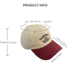 Embroidered Men's Baseball Cap Soft Top Sunscreen Hat