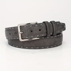 Men's Casual PU Leather Buckle Belt for Pants Jeans
