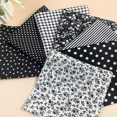 7pcs Cotton Fabric Printed Cloth for Sewing Quilting