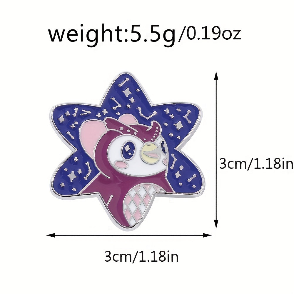 Men s Owl Brooch Large Eye Enamel Brooch Handbag Backpack Jewelry Accessories