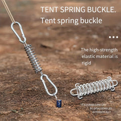 1pc Tent Wind Spring Wind Rope Buckle Stainless Steel Awning Fixed