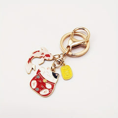 Lucky Cat Keychain Cat Paw Pendant For Backpack