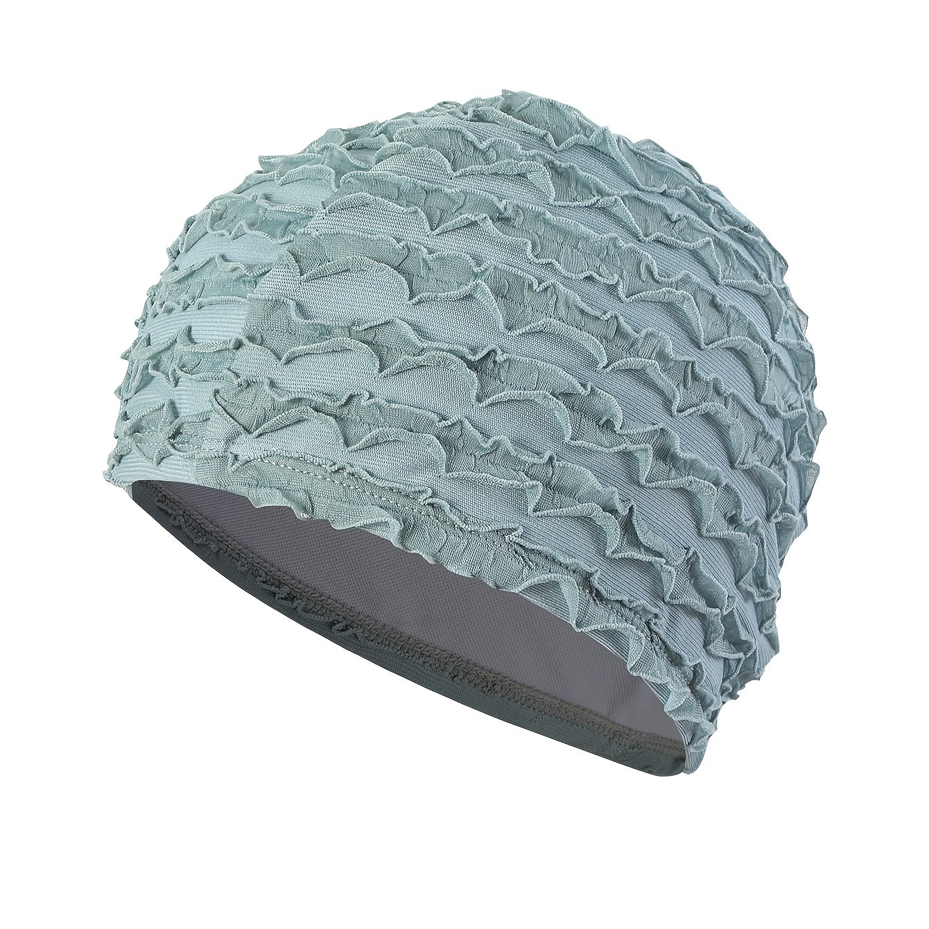 Large Size Double Layer Swimming Cap for Long Hair - Solid