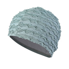 Large Size Double Layer Swimming Cap for Long Hair - Solid