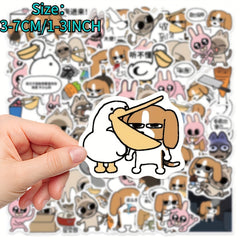70pcs Cartoon Siamese Liphu Series Waterproof Graffiti Stickers