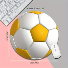 Round Ball Mouse Pad Non-slip Rubber Fun Game Office Laptop Mouse Pad