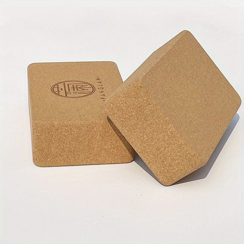 Cork Yoga Brick High Density Support for Yoga Pilates Stretching