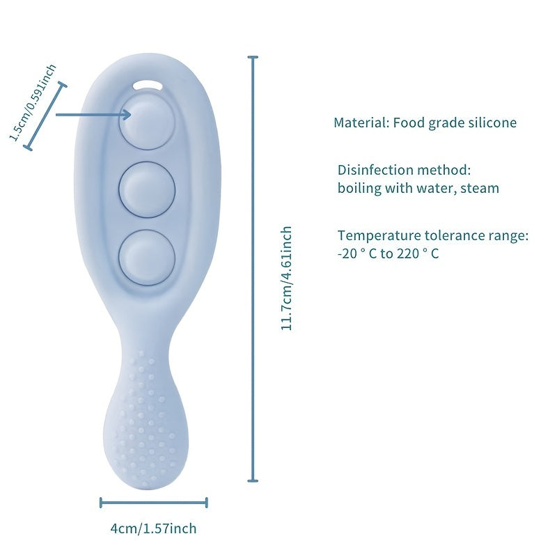 Baby Teether for Learning and Soothing, BPA-Free Silicone