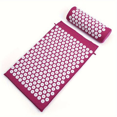 Yoga Acupressure Massage Mat & Pillow Set for Relaxation