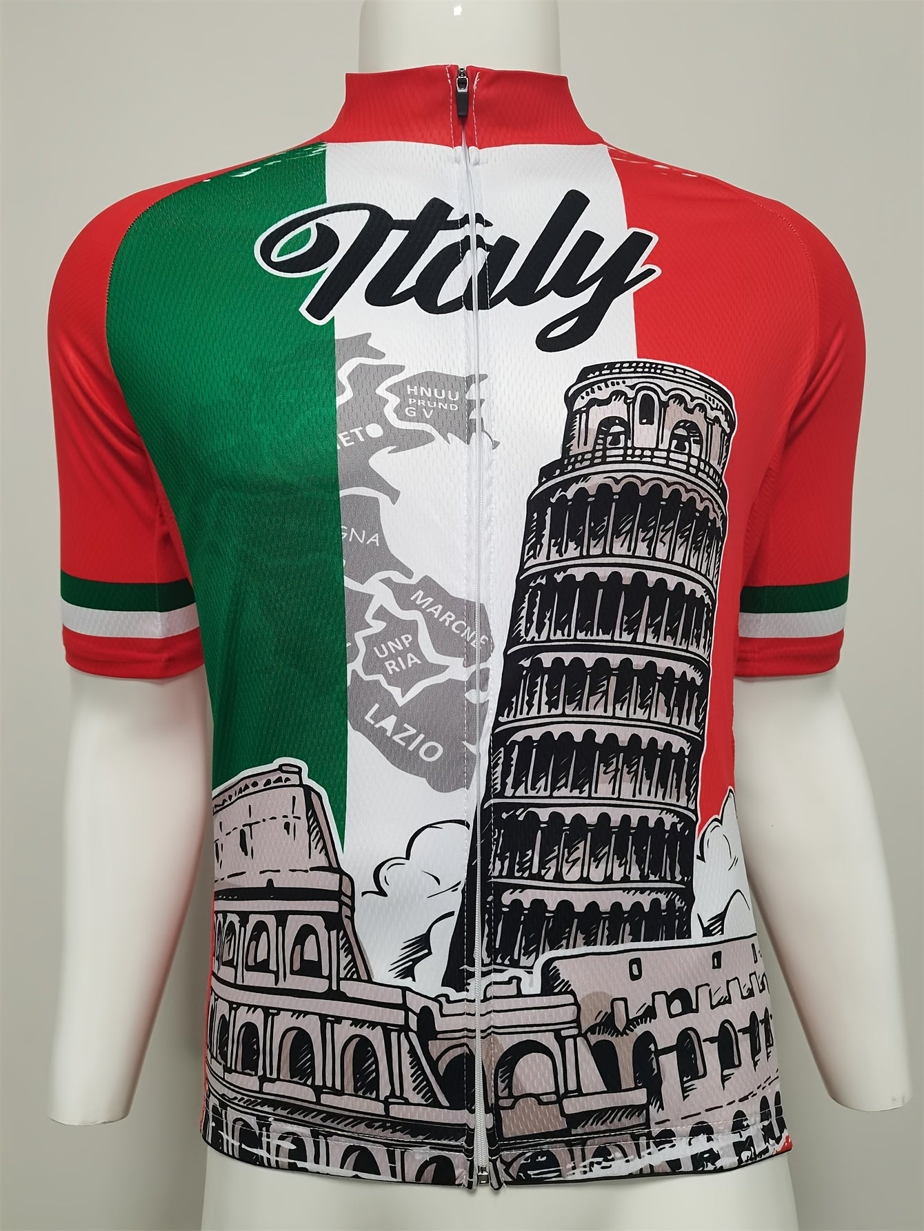 Italia Men's Cycling Jersey - Quick Dry Short Sleeve Shirt