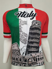 Italia Men's Cycling Jersey - Quick Dry Short Sleeve Shirt