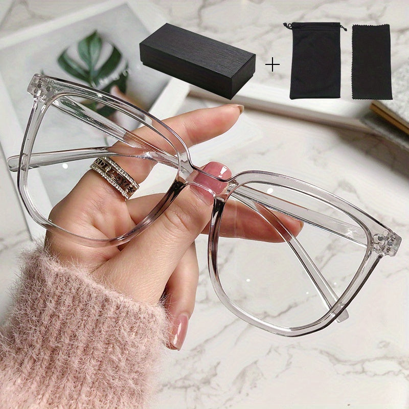 Light Blocking Clear Lens Glasses for Eye Fatigue Relief - Men & Women