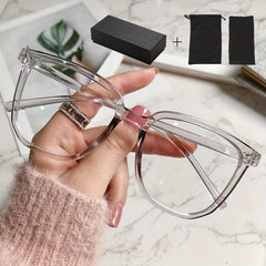 Light Blocking Clear Lens Glasses for Eye Fatigue Relief - Men & Women