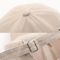 Women's Curved Brim Embroidered Peaked Cap Men's Sunscreen Baseball Cap