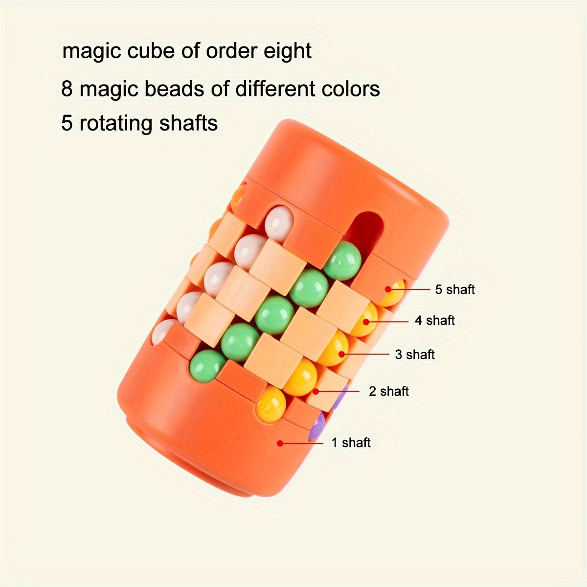 Magic Bean Puzzle and Spinner Pen Holder Cube Toy