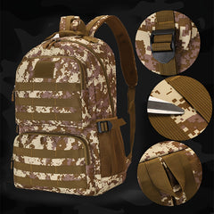 Large Capacity Camouflage Backpack for Outdoor Travel
