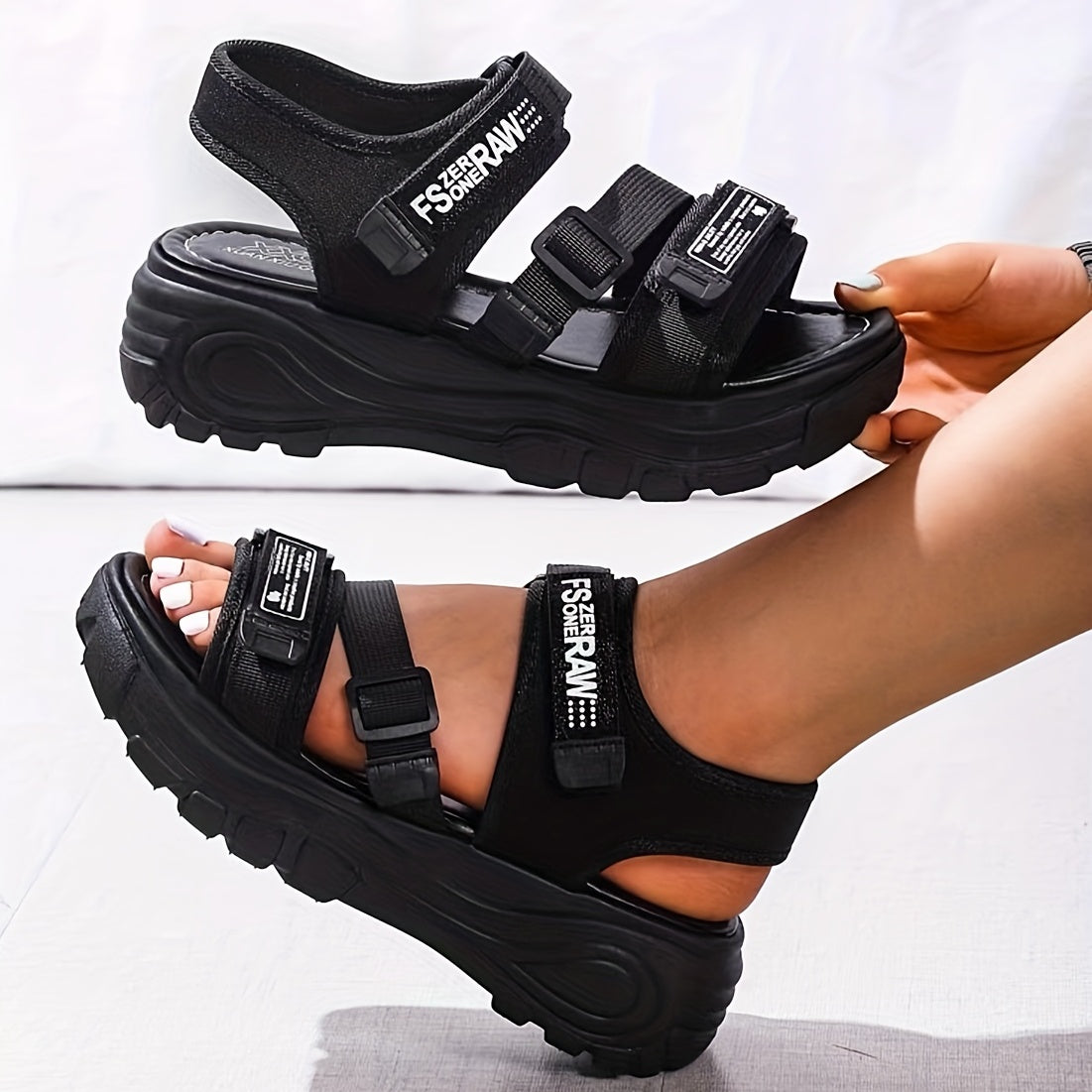 Women's Casual Sports Sandals Comfortable Open Toe Outdoor Slippers Soft Bottom