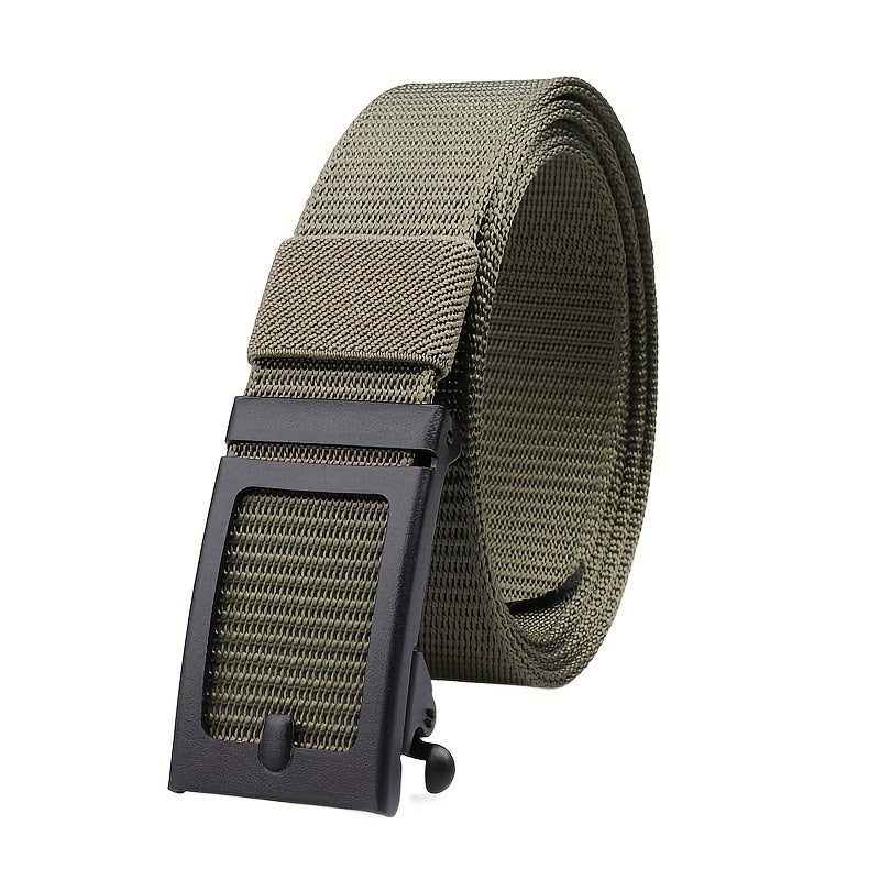Iron Pin Buckle Canvas Belt Nylon Tactical Belt Men's Casual Pants Belt