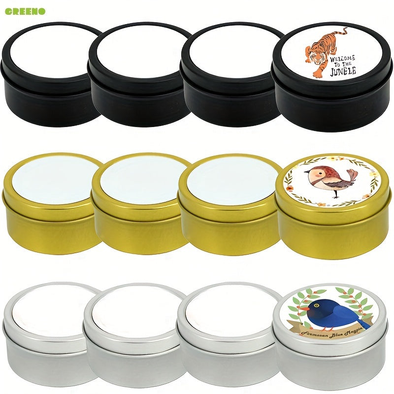 GREENO Sublimation Candle Holder Metal Blanks For Heat Press