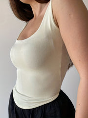 Women's Square Neck Tank Top Sleeveless Sexy Casual Top